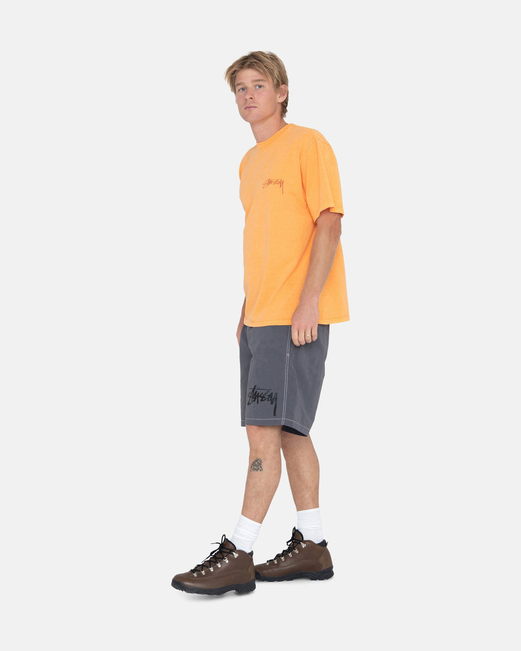 Stussy Our Legacy Dot Pigment Dyed Tee Hot Sale Malaysia - Apricot Tee
