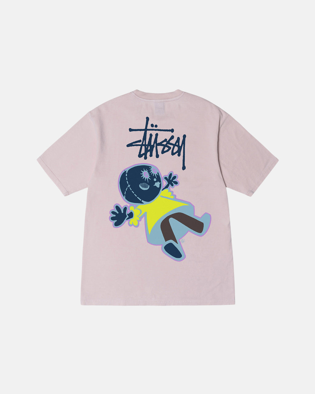 Stussy Dollie Pigment Dyed Tee Sales Online Shopping - Blush Tee